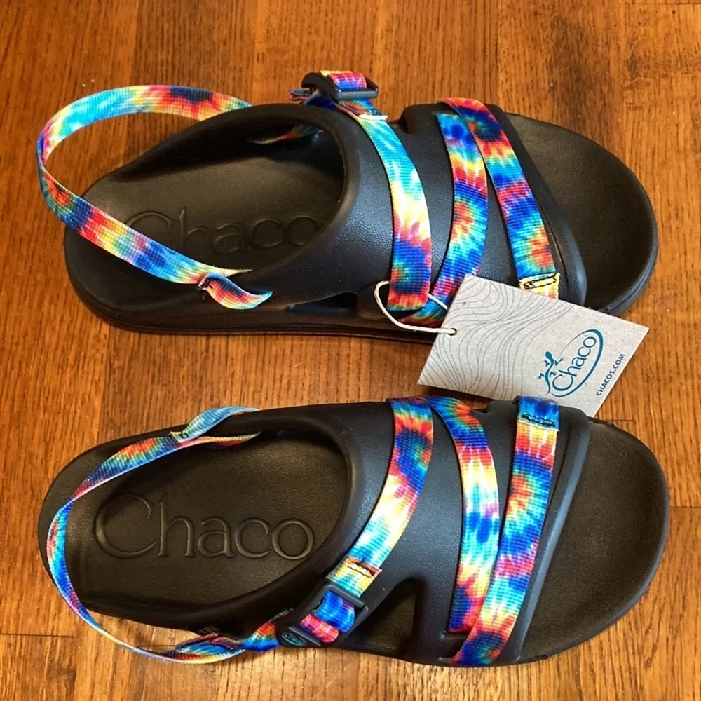 🌸NWT CHACO Chillos Girls/Womens Tie Dye Sandal - size 6